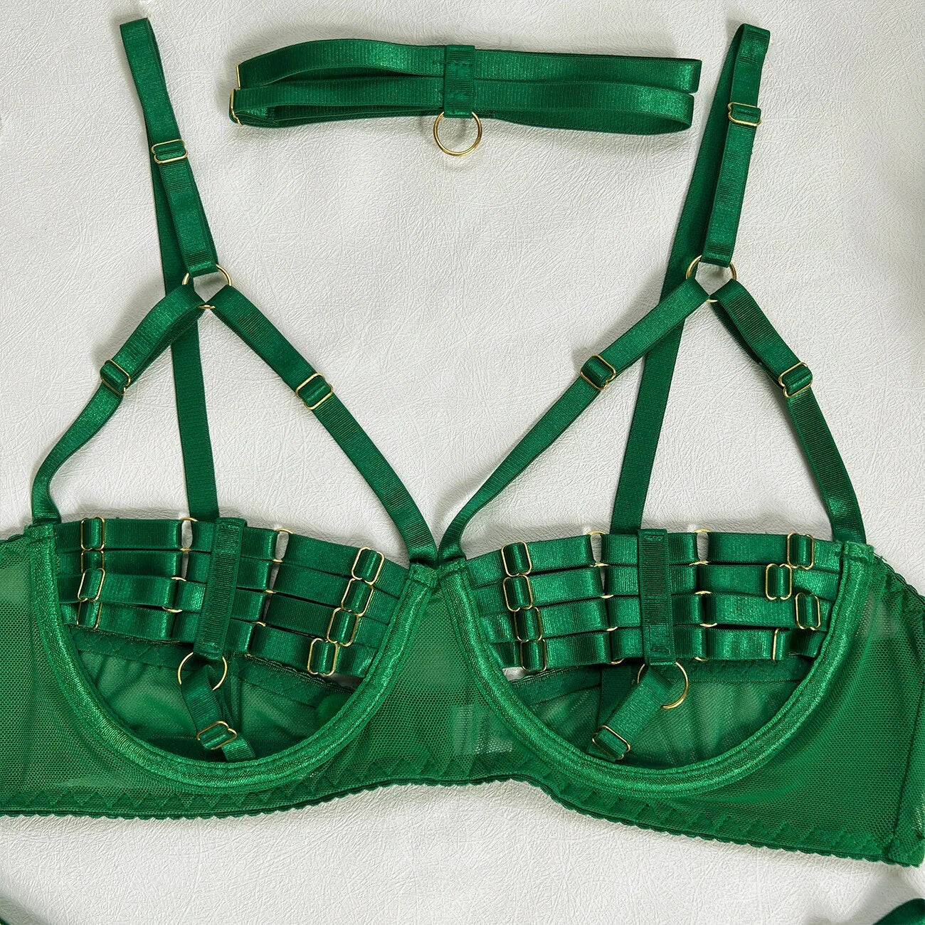 Amanda | Conjunto de lencería de 4 piezas