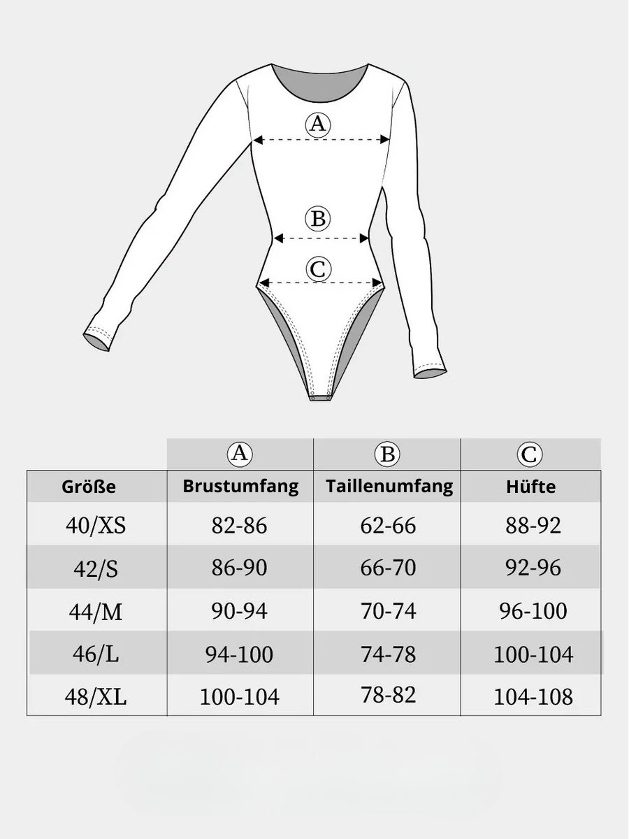 Body de manga larga con escote cuadrado y corte de tanga
