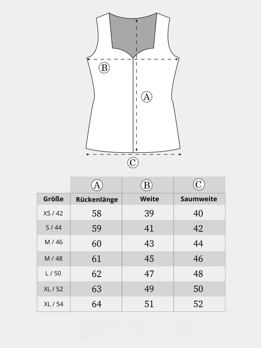 Top sin mangas con escote en forma de corazón